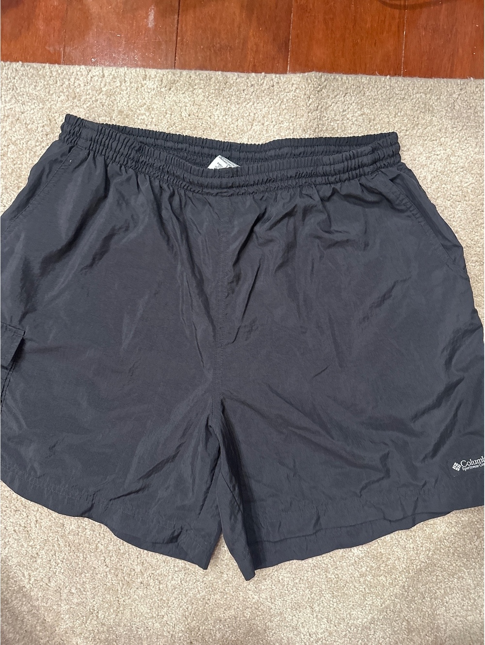 Columbia Sportswear Black Nylon Athletic Shorts Size L(4)